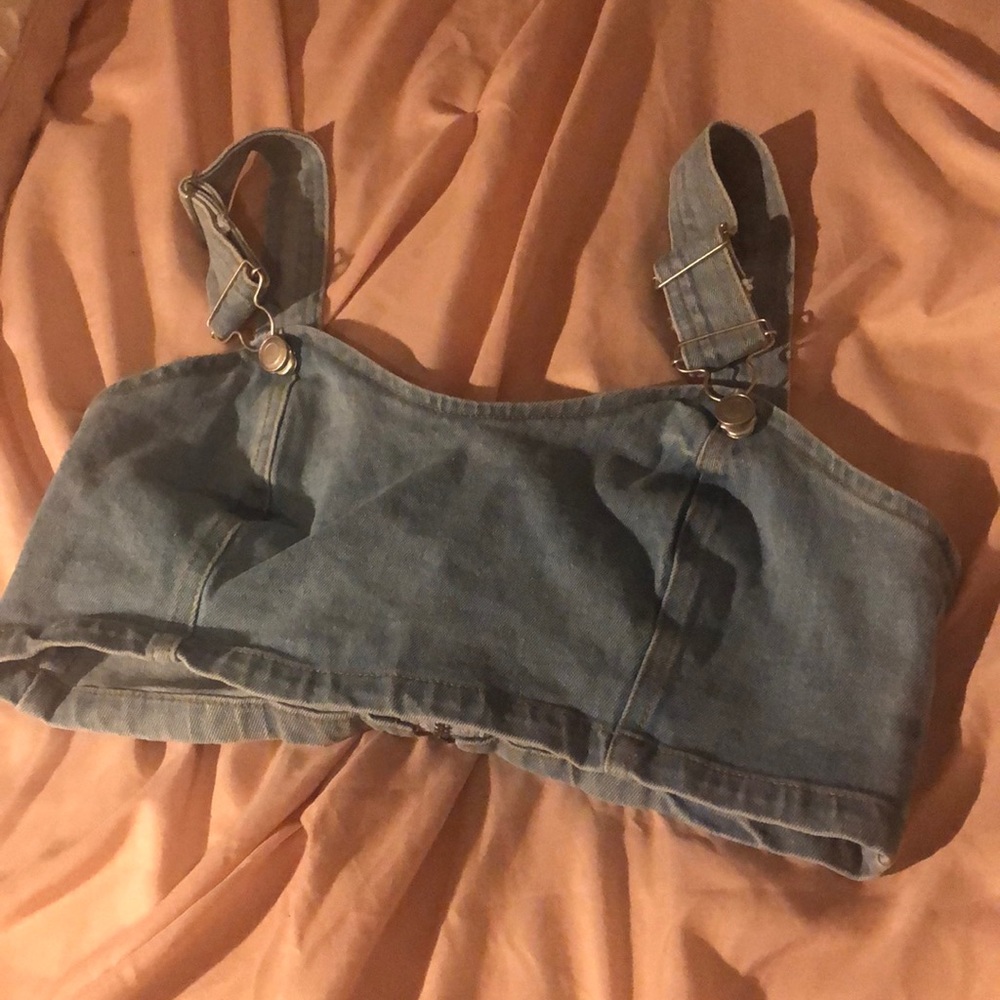 Crop jean-overall top